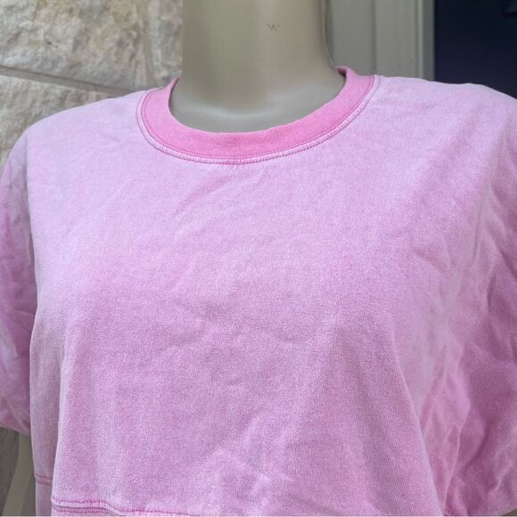 NWT Boutique Pink Short Sleeve Tee Fantastic Fawn Womens Sz Large - Picture 8 of 8